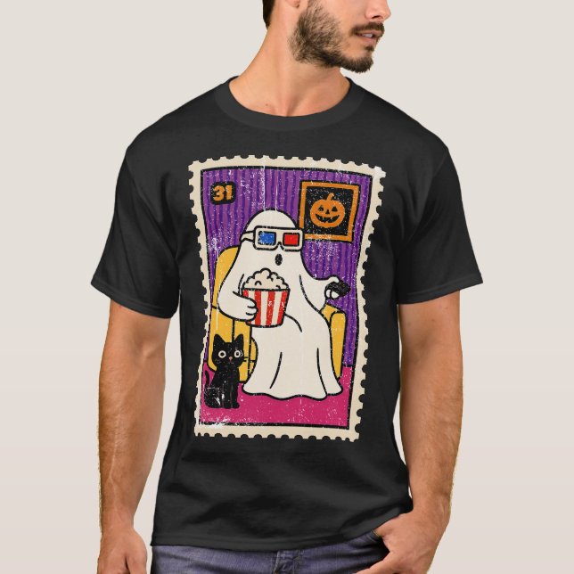 Ghost Popcorns T Shirt (Framsida)
