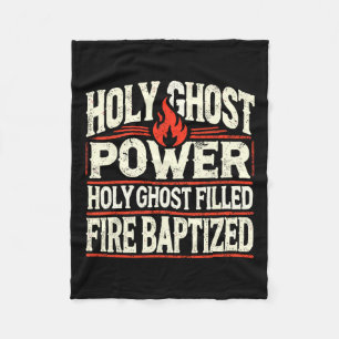 Ghost Power Christian Faith Fleecefilt
