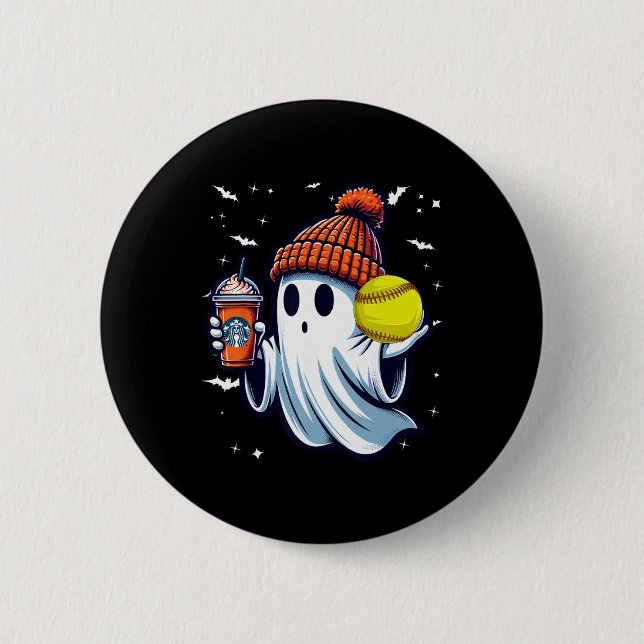Ghost Pumpa Drycker Beanie Höst Mjukt Lovers Hal Knapp (Framsida)