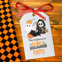 Ghost Pumpkin Grim Reaper Cute Black Cat Halloween