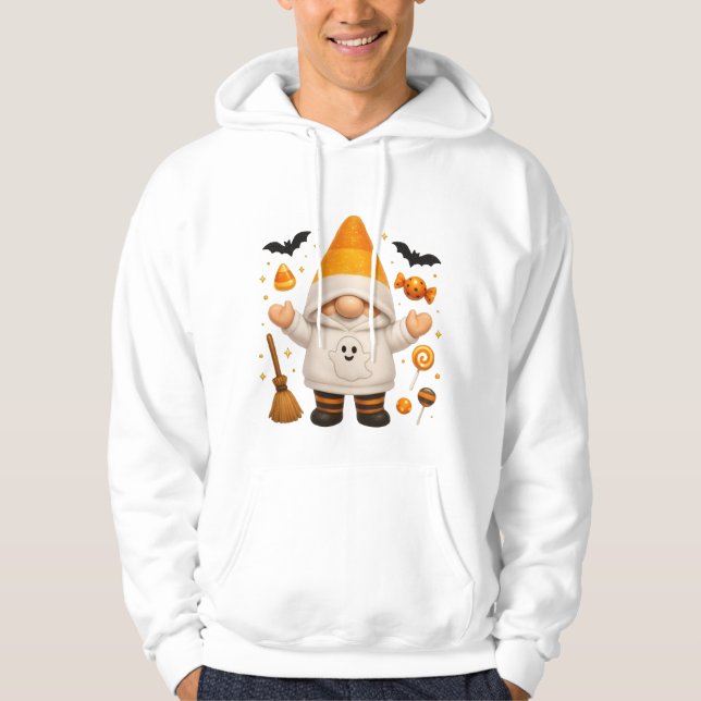 Ghost Pumpkin Hoodie: Halloween Sweater Hoodie (Framsida)