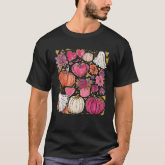 Ghost Pumpkin Spooky Season Halloween Trick eller T Shirt