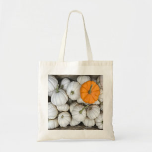 Ghost Pumpkins med en smygande orange en Tygkasse