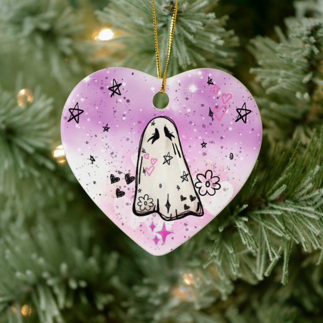 Ghost Punk Doodle Ornament (Träd)