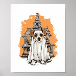 Ghost Pup – Spooky Dog Costume Poster