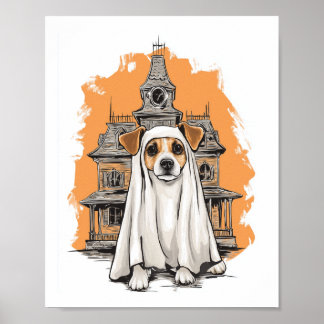 Ghost Pup – Spooky Dog Costume Poster