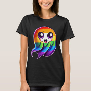 Ghost Rainbow Gay pride Funny T Shirt