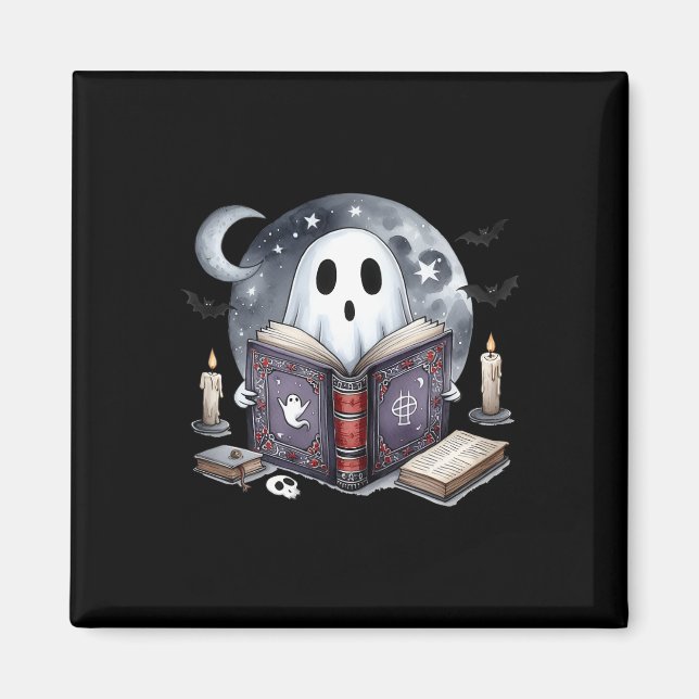 Ghost Reading Bok Magnet (Framsidan)