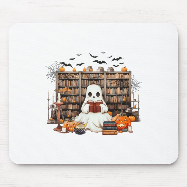 Ghost Reading Bokar Bookish Teacher Halloween-kost Musmatta (Framsidan)