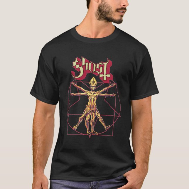 Ghost€"Red Popestar T Shirt (Framsida)