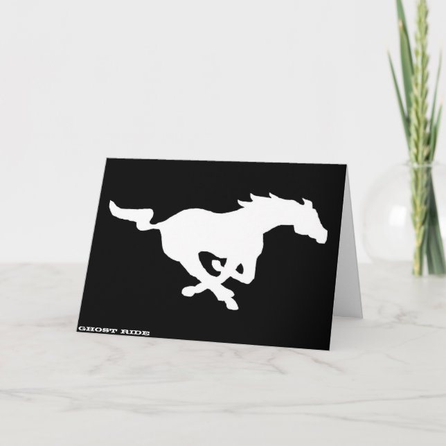 Ghost Ride-hälsningskort Kort (Framsida)