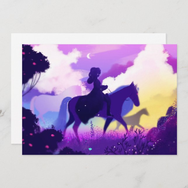 Ghost Rider i Twilight Julkort (Fram/baksida)