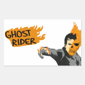 Ghost Rider Rektangulärt Klistermärke