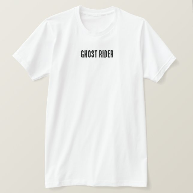 Ghost Rider T-shirt - Flaming Skull & Biker Spirit (Design framsida)