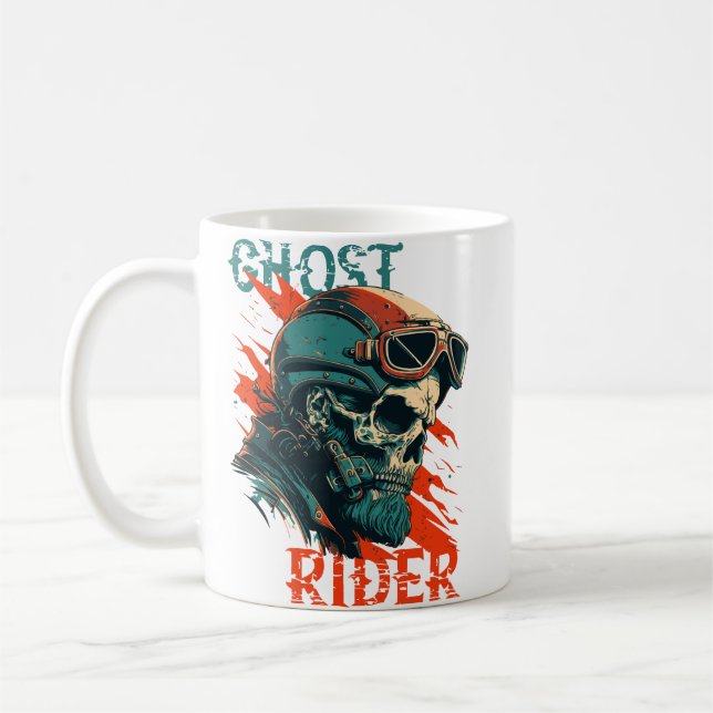 Ghost Rider T-Shirt Kaffemugg (Vänster)