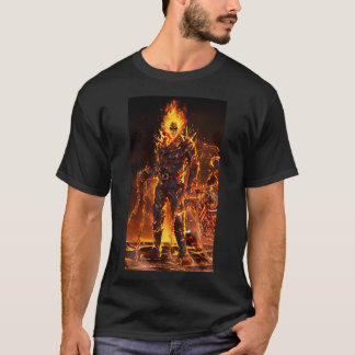 Ghost Rider the Fire Man vackra Hett Design T Shirt