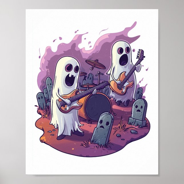  Ghost Rock Band Poster (Framsidan)