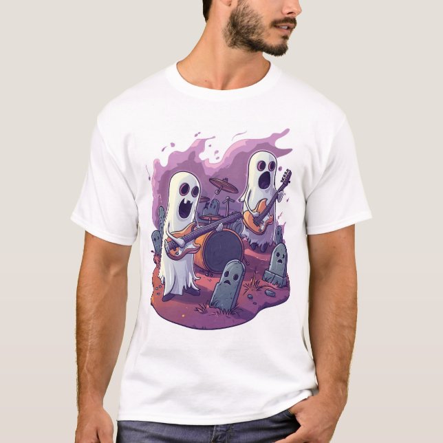  Ghost Rock Band T Shirt (Framsida)