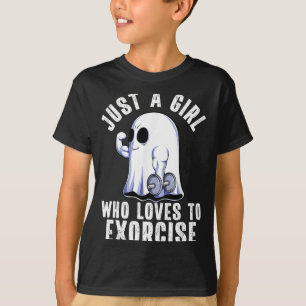 Ghost Roligt Gym Träning Bodybuilding Soky Hallowe T Shirt