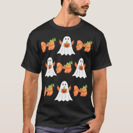 Ghost roligt Halloween-pumpad coquette-fall T Shirt