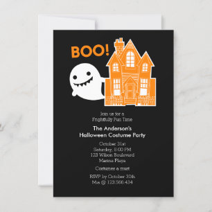 Ghost-Roligt, inte lika scary Halloween fest-inbju Inbjudningar