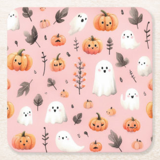 Ghost rosa Helloween Wrapping Papper Lakan Underlägg Papper Kvadrat