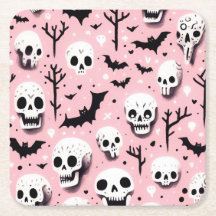 Ghost rosa Helloween Wrapping Papper Lakan