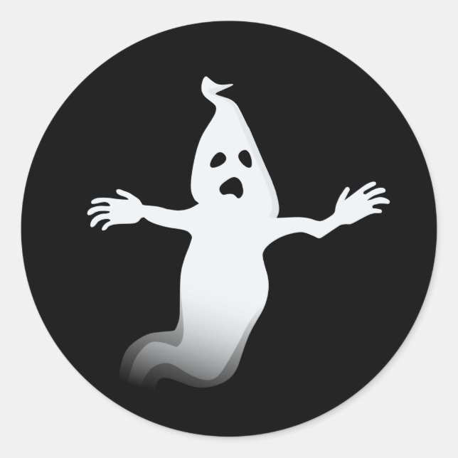 Ghost Runt Klistermärke (Framsida)