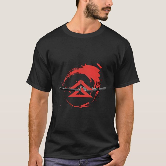 Ghost Samurai Jin Sakai T Shirt (Framsida)