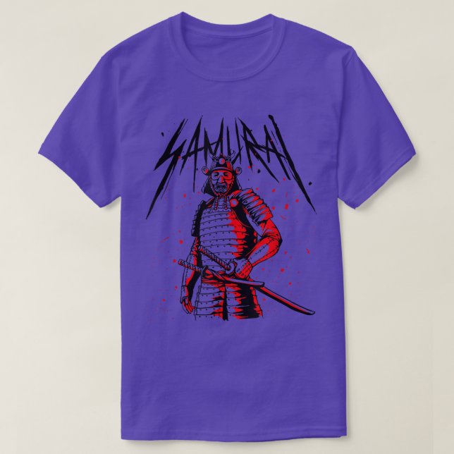 Ghost Samurai Mask Warrior Samurai Swords Bush T Shirt (Design framsida)