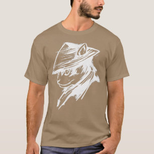 Ghost Samurai Mask Warrior Samurai Swords Bush T Shirt