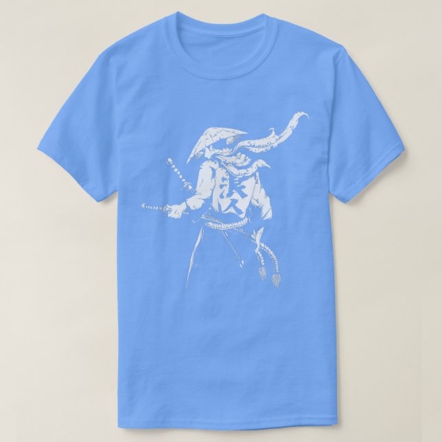 Ghost Samurai Warrior Anime Manga Bushido T Shirt (Design framsida)
