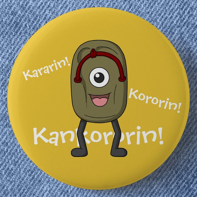 Ghost Sandal Bakezori- Funny Yokai Knapp (Ghost Sandal Bakezori: Funny Yokai Can Badge- Detail View)