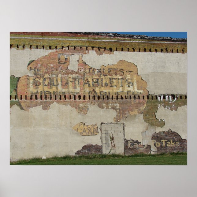 Ghost Sign in Brighton, Iowa Poster (Framsidan)