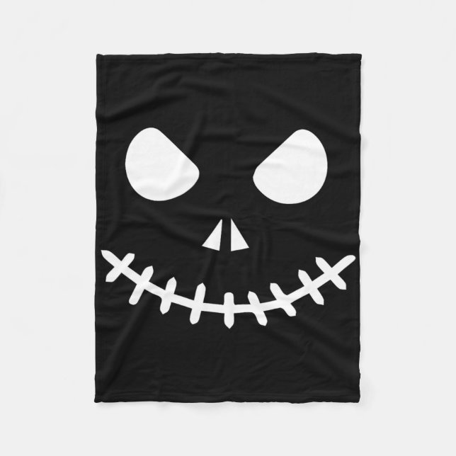 Ghost Skeleton Halloween Fleecefilt (Framsidan)