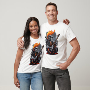 Ghost Skull spelar upp Guitar T Shirt