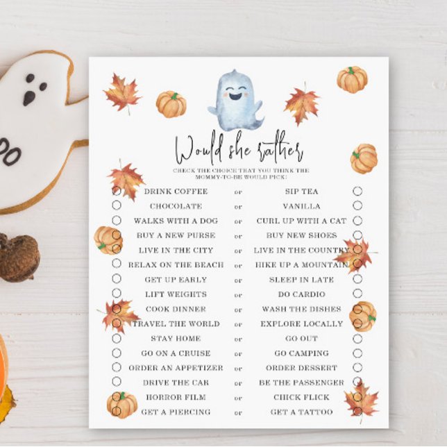 Ghost - skulle hon hellre vilja - babyduschspel (Skapare uppladdad)