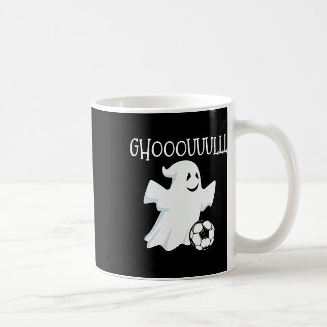 Ghost Soccer Halloween Kaffemugg (Höger)