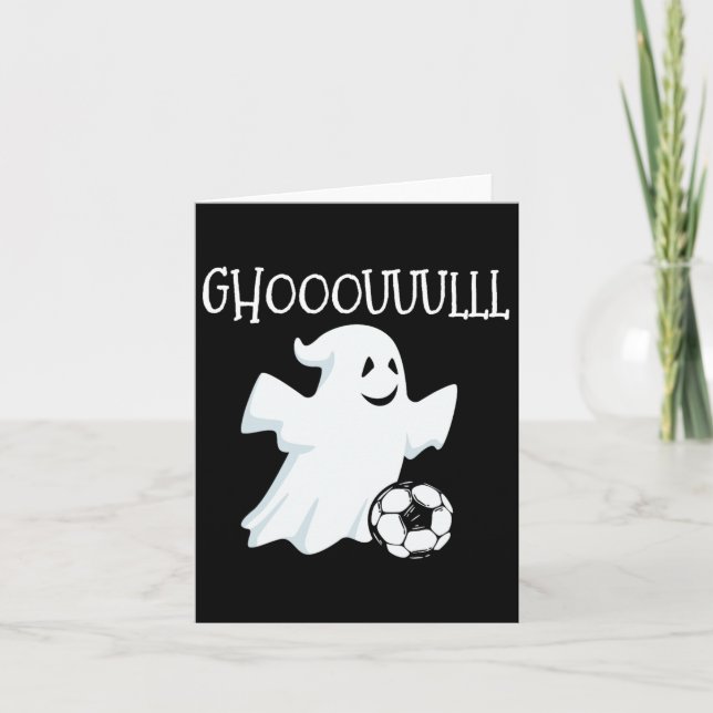 Ghost Soccer Halloween Kort (Framsida)