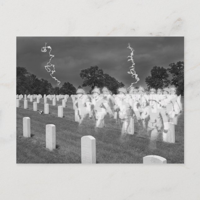 Ghost Soldiers vid Jefferson Baracks Vykort (Framsida)