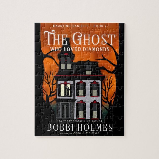 Ghost som älskade Diamonds Bok Cover Puzzle Pussel (Vertikal)