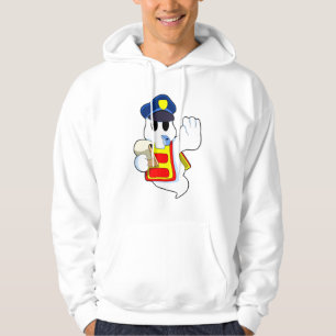 Ghost som polis med histle hoodie