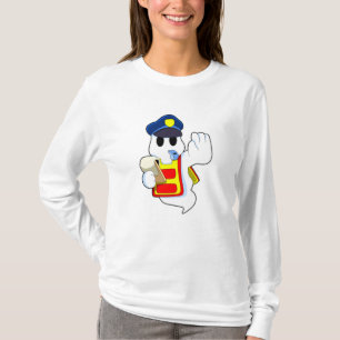 Ghost som polis med histle t shirt