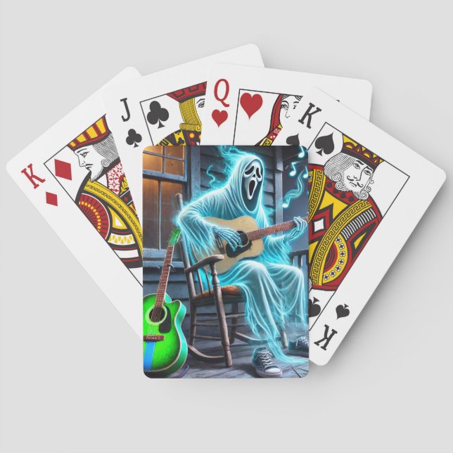 Ghost spelar Guitar Casinokort (Baksidan)