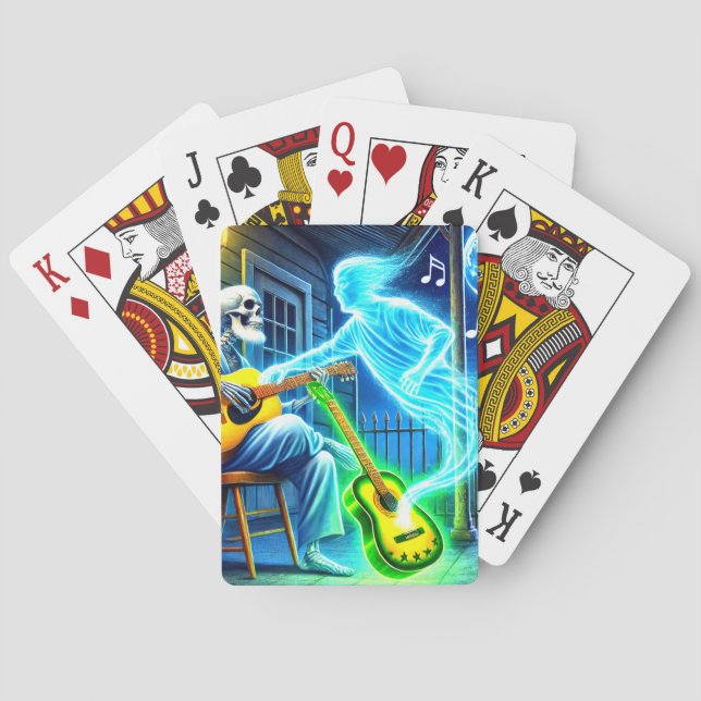 Ghost spelar Guitar Casinokort (Baksidan)