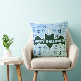Ghost, Spindelnät och Svarta katter Blue Kudde