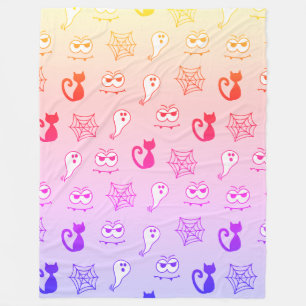 Ghost, Spindelnät och Svarta katter Rainbow Fleecefilt