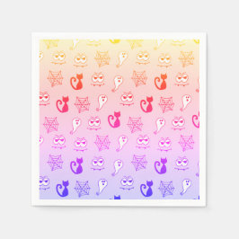 Ghost, Spindelnät och Svarta katter Rainbow Pappersservett