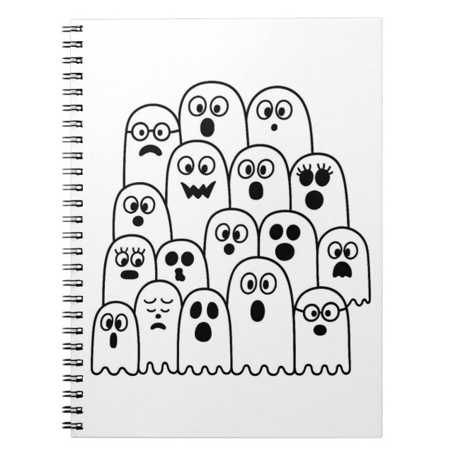 Ghost Spiral Photo Notebook Anteckningsbok (Framsidan)