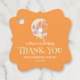 Ghost Spooky One 1st Birthday Halloween Tack Gåvor Etiketter